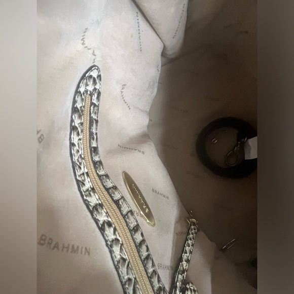 Brahmin Vivian Satchel/Shoulder Bag in Pearl Dogwood - Picture 10 of 16